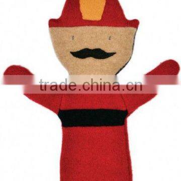 Red king plush hand puppet