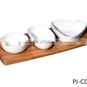 Nut Bowls With Wooden Tray
