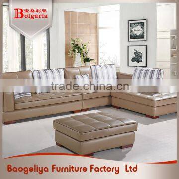 Fashionable style scratch-resistant practical modern leather sofa