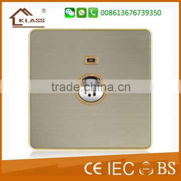 BS Standard wall switch Sound controlled switch stainless steel panel