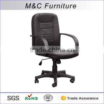Cheap pvc material midem back office chair for Indian market