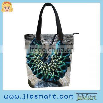 JIESMART canvas handbag custom printing bag no MOQ