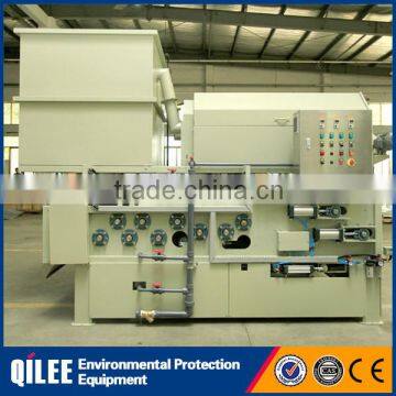 Chemical water treatment sludge dewatering belt filter press