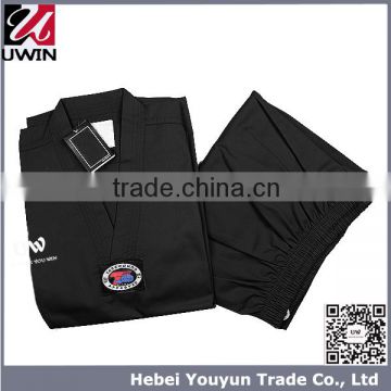 custom taekwondo uniform/ black taekwondo uniform, itf taekwondo uniform