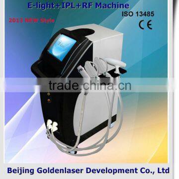 2013 New design E-light+IPL+RF machine tattooing Beauty machine china cosmetology bed