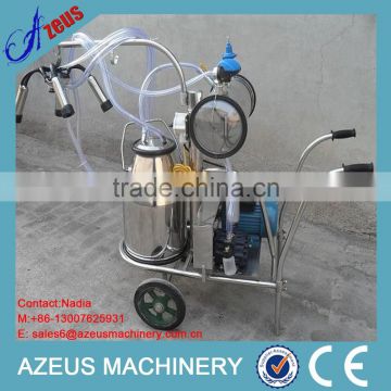 Portable and new type milking machine with single bucket for sale