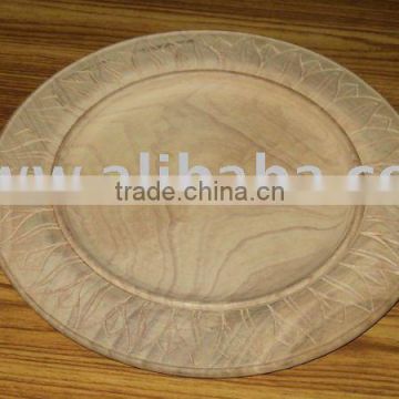 Wooden Charger Plate,Designer Charger Plates