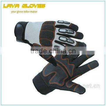 Impact Protective Gloves, Mechanic Safety Oil And Gas Shock Proof Gloves