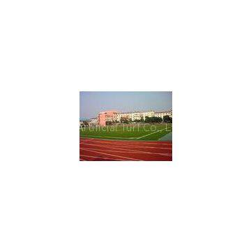 DZH25 Red Synthetic Artificial Grass For Playground, 25mm Artificial Sports Turf Gauge 3/8