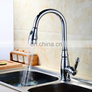 Best selling products brass pull down flexible kitchen sink faucet