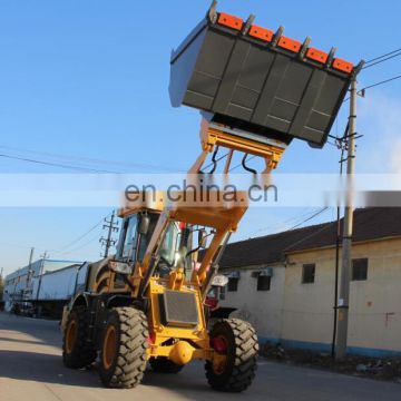 1.5ton mini front end wheel loader with wood splitter