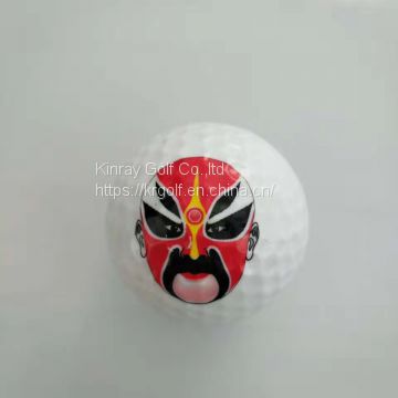 Chinese Face golf ball/Novelty golf ball/custom logo golf balls