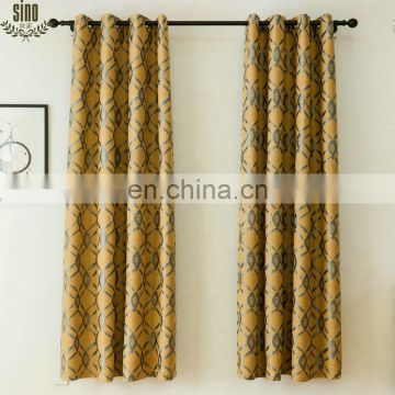 Fancy luxury new design cotton and polyester jacquard curtain panel