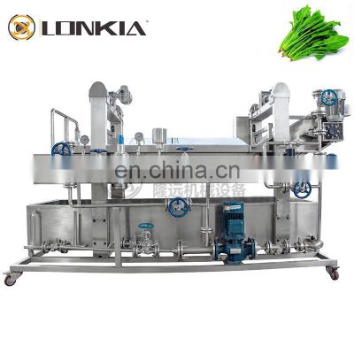 Large Capacity Banana Boiling Blancher Almond Steam Blanching Machine French Fries Blancher