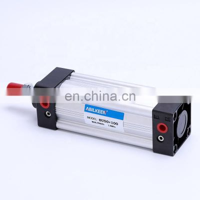 High Precision SU Series Standard Aluminum Alloy Large Bore Heavy Duty Double Action Adjustable Stroke Pneumatic Air Cylinder