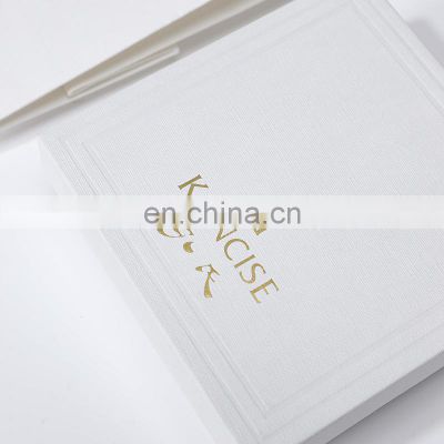 white paper box Hot sale best quality white paper cosmetic gift box packaging