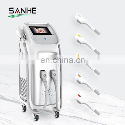 Sanhebeauty Intense pulsed light laser opt dpl with vacuum suction for skin rejuvenation hair removal