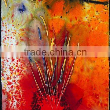 Home Decoration Glass Abstract Painting Pictures
