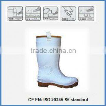 pvc safety boot with steel cap and sole 360mm 2kgs