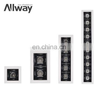 ALLWAY New Design Commercial Linear Recessed Lighting Down Lamp LED Ceiling Linear Downlight