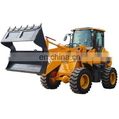 Reliable 2t Mini Articulated Wheel Loader CE 2 ton 3 ton 5 ton 4 wheel loader attachment sweeper loader for sale in dubai