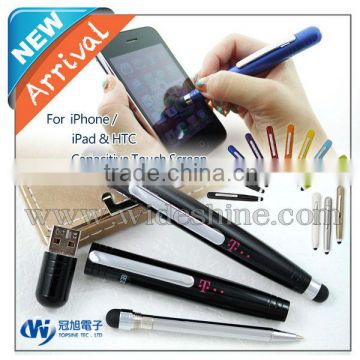 Tablet stylus pen 3 in 1 USB stylus pen drive for smart phone