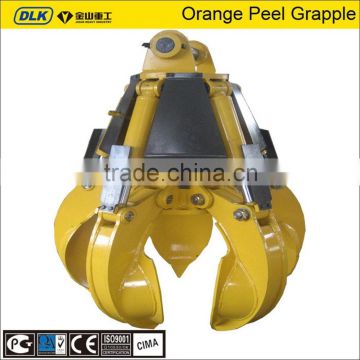 orange peel grapple DLKM10 suits for 26-35 ton excavator