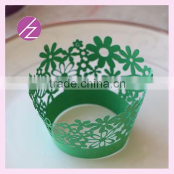 laser cutting wedding party green wedding favors and gifts flower branch laser cupcake wrappers