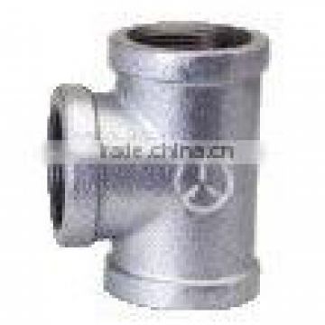 ISO SGS tee MI malleable iron cast iron pipe fitings tee