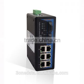 8 ports DIN-Rail Managed Industrial Ethernet Fiber Switch