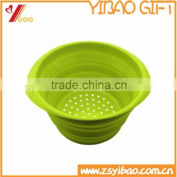 Hot Sale Silicone Leaking Baskets Kitchen Storage Strainer Basket                        
                                                Quality Choice