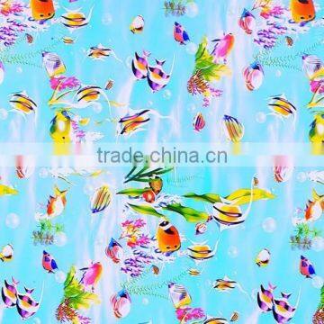 Ocean design made in china low price fabric tablecloth in roll