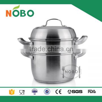 non-magnetic 201 2-layer stainless steel steamer