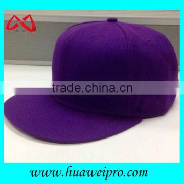 100% polyester plain blank caps hip hop fitted flat bill caps for baseball player or trucker 6-panel