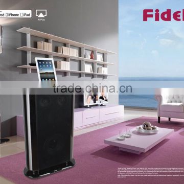 TV standing wood mobile charging speaker RCA AUX-IN Audio Input speaker