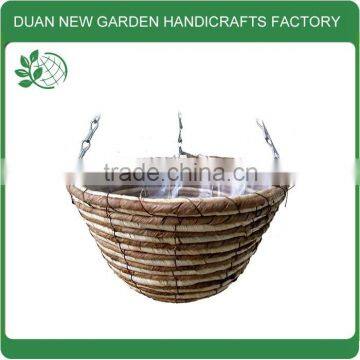 natural woven hanging basket