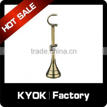 KYOK sumptuousness chrome silver curtain pole wall brackets,brackets multiple parts 19mm/22mm/25mm