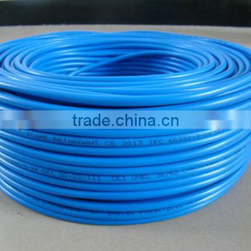 2 core blue bare copper telephone cable with high performance
