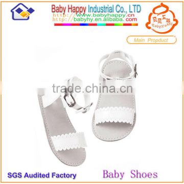 Hot on sell new soft white girl baby sandals shoes