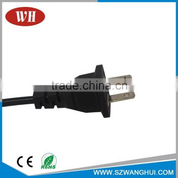 US power cord type 2 prong nema 1-15p power cord