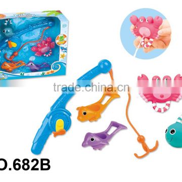 Summer Fishing Game Toy Set With Fishing Rod