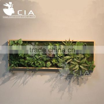 Artificial Framed Vertical Succulent Wall Garden Art