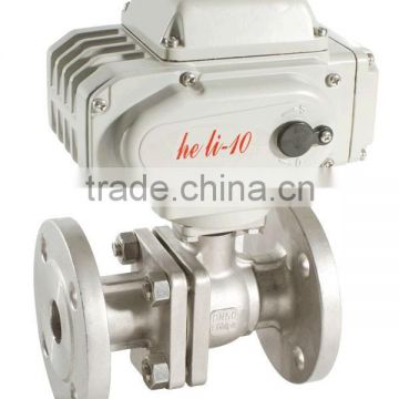 Flange Ball valve with electric actuator