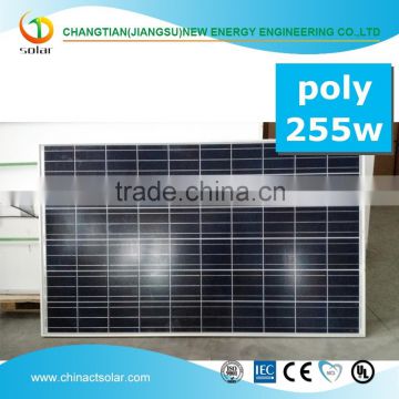 China best poly 255w solar panel with UL/CE/IEC