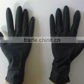4mil Black Nitrile Industrial disdosable Glove, Powder-Free