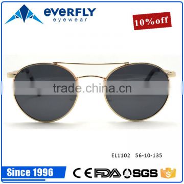 High level stylish hot cheap price double bridge metal stainless classic aviator sunglasses meeting CE & FDA & SGS & UV400 & ISO