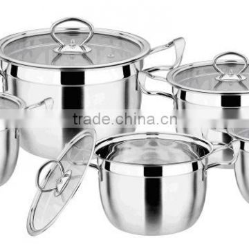 10 pcs High Quality Stainless Steel Cookware sets