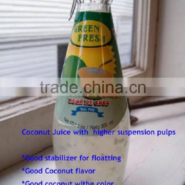 Coconut juice with pulps ingredients formula