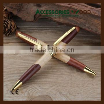 Eco friendly wood ball pen with wood case