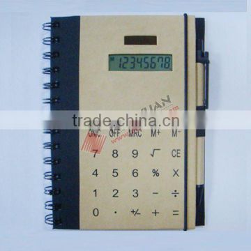 Hot sales 8 digits notebook calculator for promotion